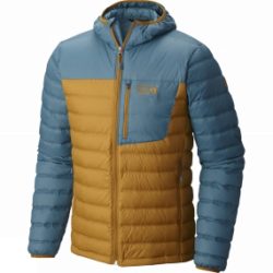 Mountain Hardwear Men's Dynotherm Hooded Down Jacket Underbrush / Cloudburst